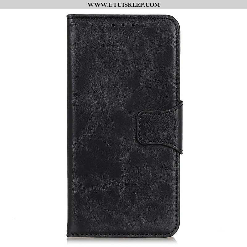 Etui Folio do Samsung Galaxy S21 FE Dwustronne Zapięcie Ze Skóry Dwoinowej